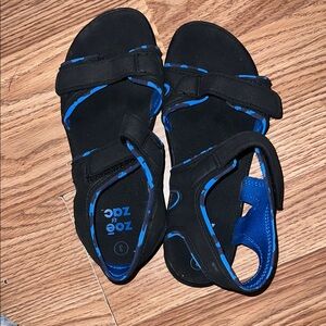 Zoey Zoso Kids Black and Blue Adventure Sandals